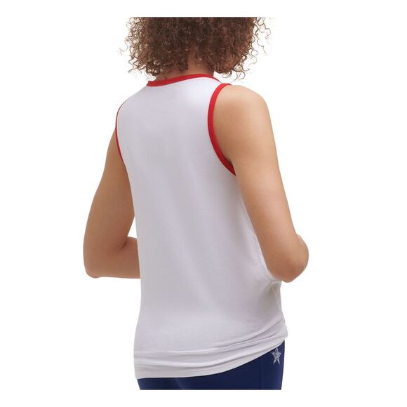 TOMMY HILFIGER SPORT Womens Knotted Front Hem Sleeveless Active Wear Tank Top - Picture 2 of 3